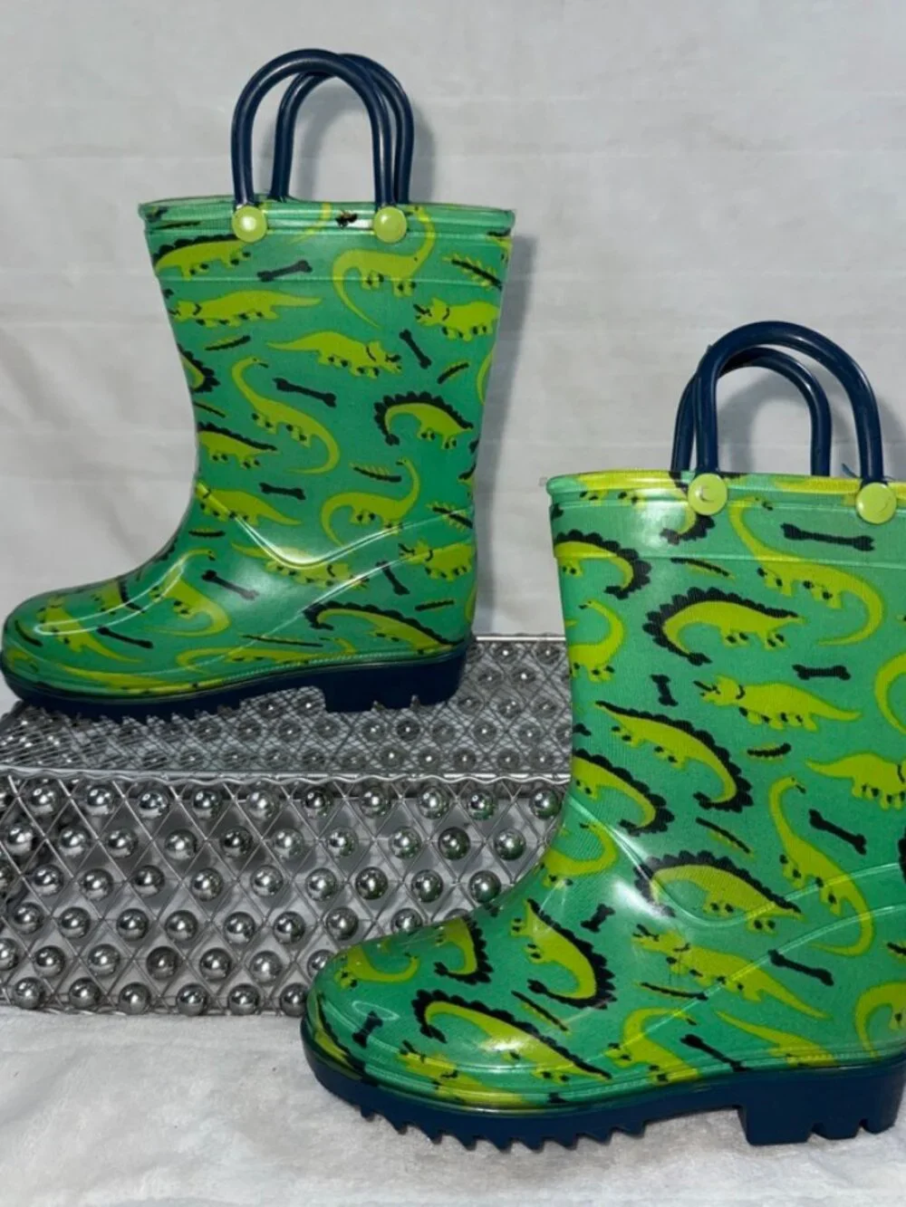 Lilly of New York Dinosaur Rain Boots Toddler Size 7